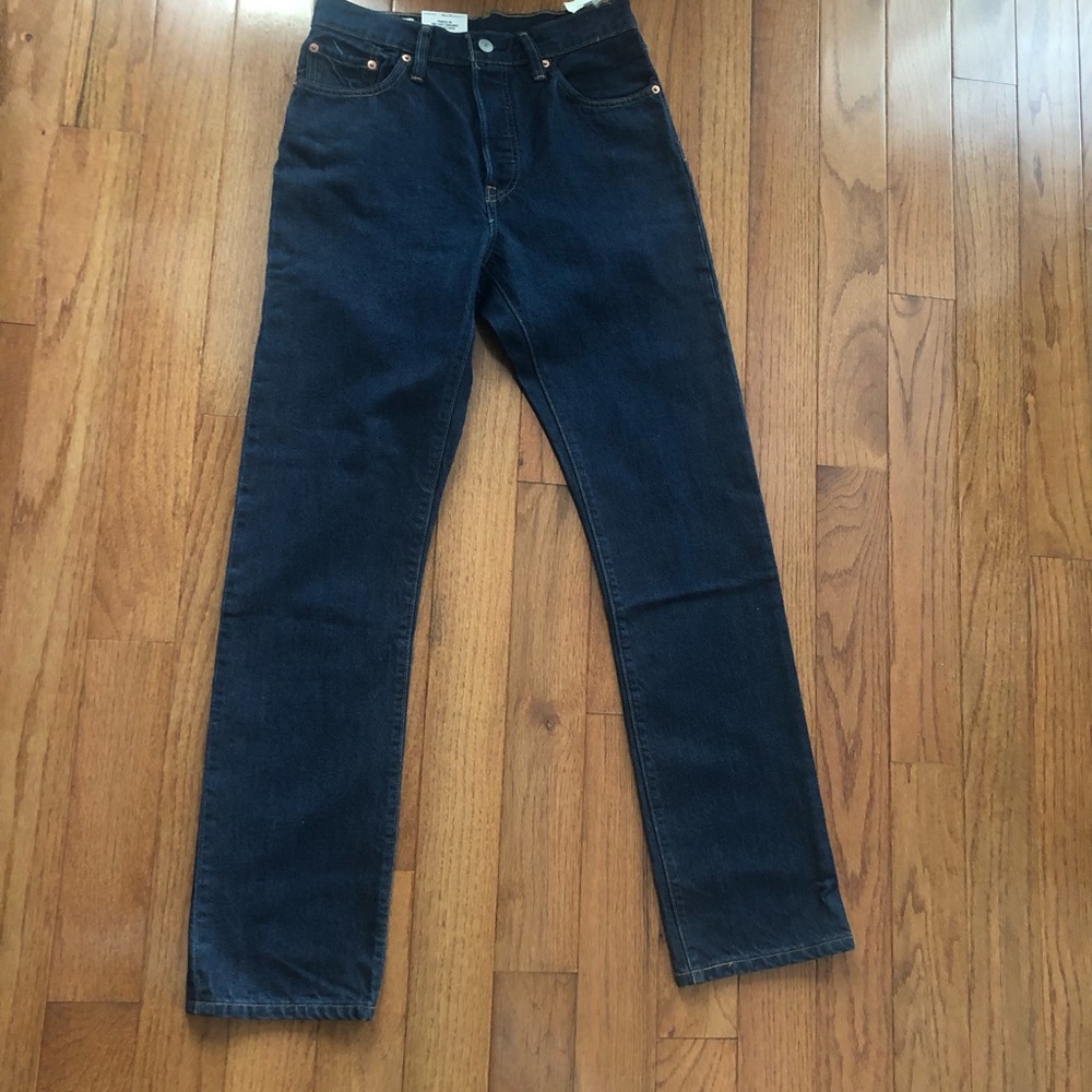 NWT Levi's 501 Original High Rise Button Up Women's Straight Leg Jeans - Picture 2 of 12